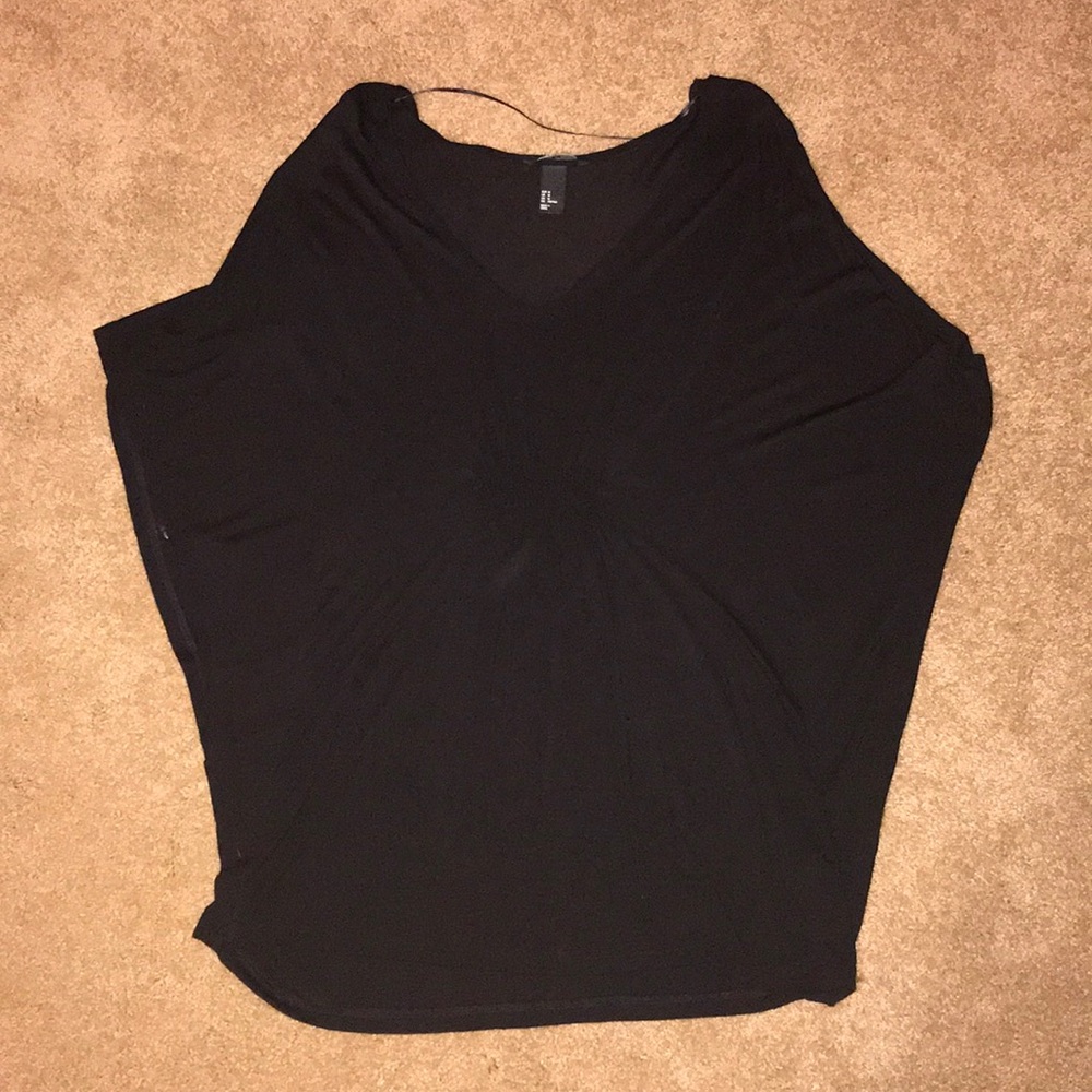 Black flowy top